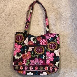 Vera Bradley bucket Tote in Mod Floral Pink